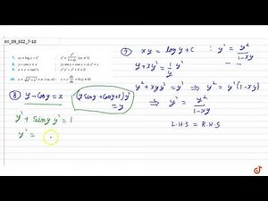 Verify that the given functions (explicit or implicit) is a solution of the corresponding differ...