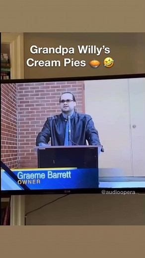 Grandpa Willys legendary cream pies are very popular #humor #funnyordie #funnyvideos #funnyreels #viralreels #toofunnynottoshare #adulthumor #creampie #pielovers #pie #fakenews #spoof | Too Funny not to Share