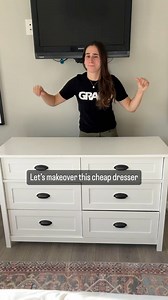 83K views · 470 reactions | This cheap dresser badly needed a makeover. After I filled in the gap in the drawers with 1/4” plywood, I spackled to make them look like one drawer front. I cut small strips and nailed them onto all 4 sides of the drawers to give them a more modern look. To make sure the paint would stick, I scuff sanded the whole dresser with 220 then used a good primer and spray painted on the paint. How do you think it turned out? | Built by Bec | Facebook