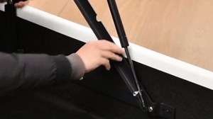 VELOCAVA Queen Size Upholstered Storage Bed Frame with 4 Drawers, Modern Linen Platform Bed with Vertical Channel Headboard, Sturdy Wood Slats, Under Bed Storage, No Box Spring Needed, White