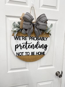 Funny Door Hanger Front Door Wood Round Wreath| Summer Wreath| Front Door Wreath| Door Hanger| Wreath | House Warming Gift | Door Sign - Etsy