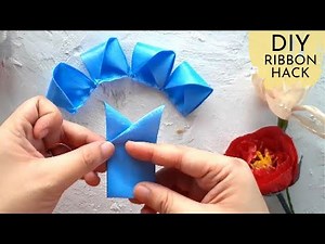DIY Ribbon Hack: How to Make Pinwheel Ribbon Flowers & Bows Tutorial