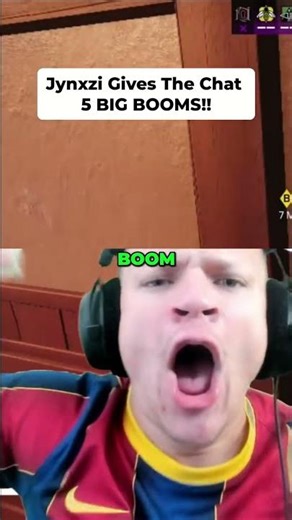 Jynxzi Gives 5 BIG BOOMS! 😭😭 #shorts