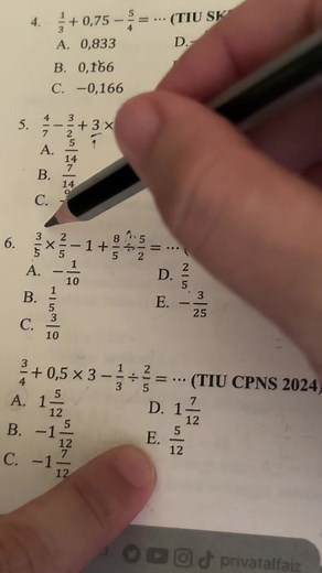 Pecahan Numerik 1/4 - TIU & SKD Penjelasan Singkat