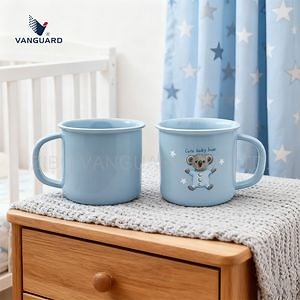 [Hot Item] Promotion Porcelain Gift Custom Camping Cute Printing Ceramic Tea Mug
