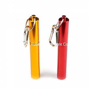[Hot Item] Survival Portable Aluminum Case Waterproof Box Metal Pill Box Keychain