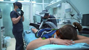 A doctor does medical procedure Sclerotherapy used to eliminate varicose veins and spider veins. An injection of a solution directly into the vein.