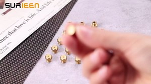 Natural Gas/Propane Orifice 1/4"-32UNEF Male Brass Nozzle with 0.8mm (0.031") Jet Hole, for Propane Natural Gas Stove Grill NG for around 3100BTU, LP for around 7600BTU, Not Universal
