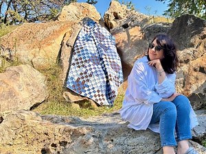 A Simple Linen Quilt