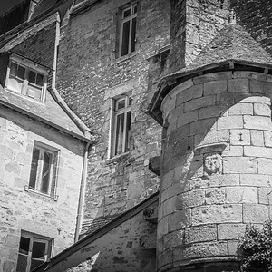 Schwarz weiss Foto – Mittelalterliche Burg in Carcassonne, Frankreich – Historische Architektur Download - Etsy.de