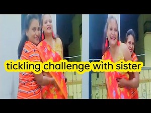 Belly tickling challenge/stomach tickling challenge by sister