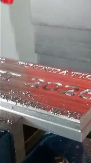 Name Engraving on metal plate by CNC Machine #cnc
