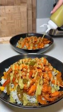 Chicken & cilantro lime rice 🔥 #chicken #rice #easyrecipe #dinner #fyp