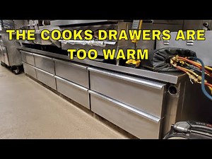 THE COOKS DRAWERS ARE TOO WARM