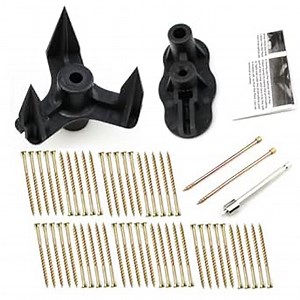 Squeak Floor Repair Kit No More Kit Eliminates Floor Squeak, for Most Wood Floors, Eliminate Squeaks Under Carpeted Floors, Hardwood, Vinyl, and Linoleum Floors (5 Repair Tools,50 Screws)