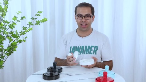 Ceramic Burger Press, Round Burger Smasher for BBQ, Patty Maker for Flat Top Griddle Grill Cooking, Grill Presses Burger Mold Ring-Tasty Stuffed Burgers, Griddle Accessories, Black