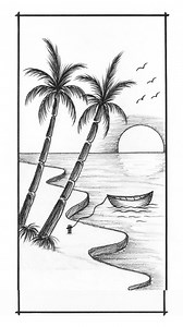 194K views · 3.1K reactions | River site scenery drawing tutorial #tutorialvideo #scenerydrawing #pencilart | Tanvir Art Academy | Facebook