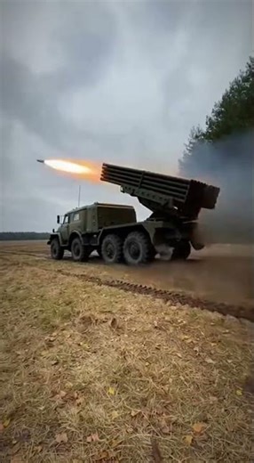 Insane 122mm Rocket Barrage: Loading & Firing Up Close #military #army #viral #foryou #fyp