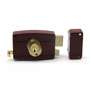 [Hot Item] Wooden Door Brass Latch Rim Door Locks with 120mml Case