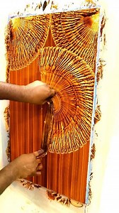 2.7M views · 26K reactions | Amazing Wall Texture Design By Camal Oil Tube #texture #painting #giftideas #shorts #reels | Vinod Kumar Varma | Facebook