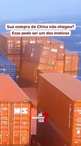 Segundo relatório do World Shipping Council, quase 1.400 contêineres caem de navios de carga para o mar a cada ano. Sem duvidas é um dano significativo para o comércio mundial.Se sua encomenda da China não chegou, este pode ser um dos motivos. #comprasonline #compraschina #mar #ocean | Já Imaginou Isso?