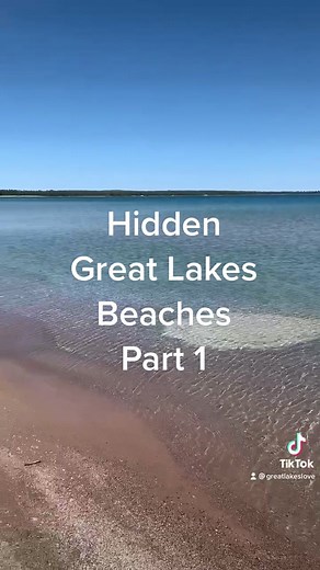 Hidden Great Lakes Beaches! #greatlakes #michigan #laketok #fyp #fypシ #viral
