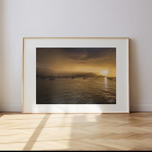 Hanalei Bay Sunset Photo, Kauai Hawaii, Sailboats, Vibrant Ocean Landscape (digital Download) - Etsy Canada