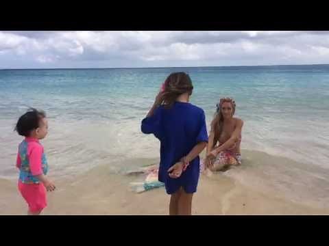 Make a Wish kids find a Mermaid washed up on the beach