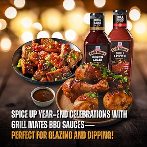 Sizzle and savor through your year-end festivities with Grill Mates BBQ Sauces - the ultimate secret to tantalizing treats! | McCormick Spice | Facebook