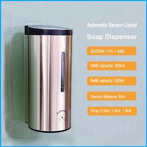 [Hot Item] Automatic Commercial Public Toilet Refillable Sensor Touchless Electric Hospital Liquid Foam Soap Lotion Dispenser Gel Hand Sanitizer Dispenser Station