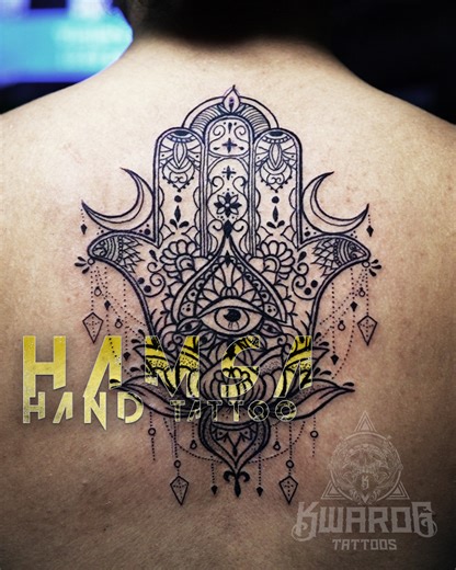 Hamsa hand tattoo #hamsahand #hamsahandtattoo ##hamsá #tattoo #inked #kwarogtattoos | Kwarog Tattoos