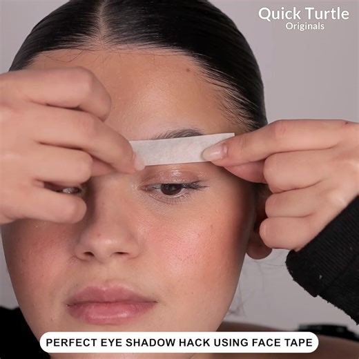 16K views · 32 reactions | Perfect Eye Shadow Hack Using Face Tape! | Quick Turtle | Facebook