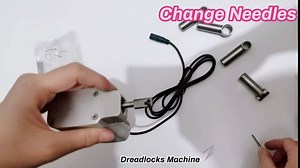 Miumoon Dreadlocks Machine, Instant Dreadlock Machine Replace Handwork Make, Loc for Suitable Long Human Hair and Synthetic Hair-New Upgrade, Safer Easier, silver, 4.3x4.3x0.43 in