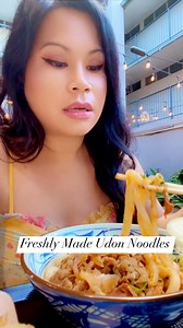 If you're big on udon noodles like I am, you absolutely have to give this place Marugame Udon in Honolulu a go! They whip up fresh noodles every day, and trust me, the queue is usually pretty long - that's how good it is! #japanese #foodie #hawaii #placestovisit | Window Tinting Queen