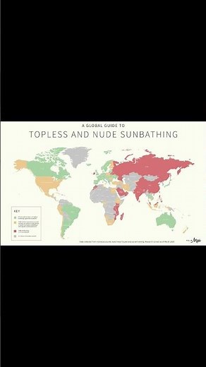 A Global Guide To Topless & Node Sunbathing. Naturism Naturalism Nudism Non Agression Principle💪💛👍🌞🌊