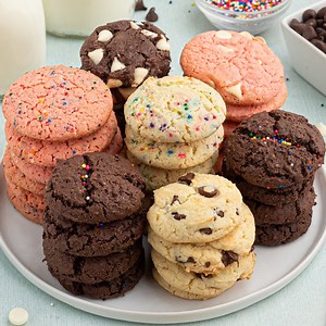 3-ingredients are all you need for soft & chewy CAKE MIX COOKIES! Recipes HERE ➡ http://bit.ly/38XIw2b We show you 3 ways with lots of mix-in or frosting options! | Kitchen Fun With My 3 Sons
