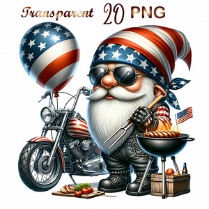 20 Biker Gnome Png, Cute Gnome Png, 4th of July Bbq Clipart, 4th of July Gnomes Clipart, 4th of July Gnomies, Barbecue Gnome Clipart, Gnome - Etsy
