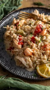 Lobster risotto! Grab the recipe at weeknight table dot com. | DariusCooks