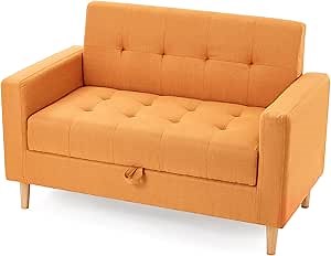 The College Storage Couch by Dorm Haul® - University Orange