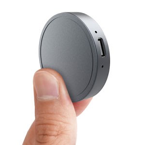 [Hot Item] Mini Tape Recorder Circular Metal Material Ultra Small Size