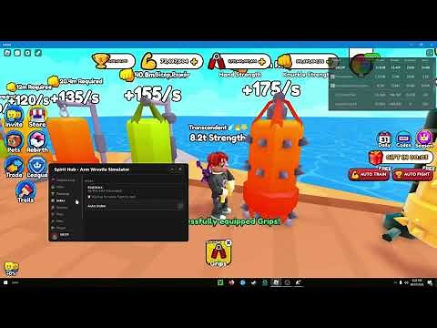 OP Arm Wrestle Simulator Script Spirit Hub (no linkvertise or ads)