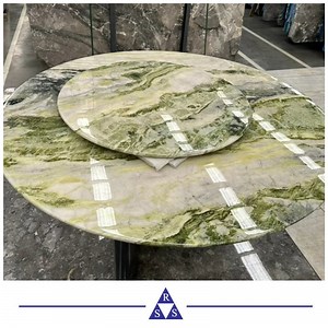 [Hot Item] Decoration Calacatta Jade Green Natural Stone Slab Tile Marble for Table Floor