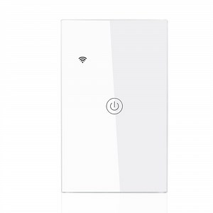 [Hot Item] 1 Gang Touch Glass Screen Smart Switch for Smart Home Tuya/Google/Alexa Remote Control Switch