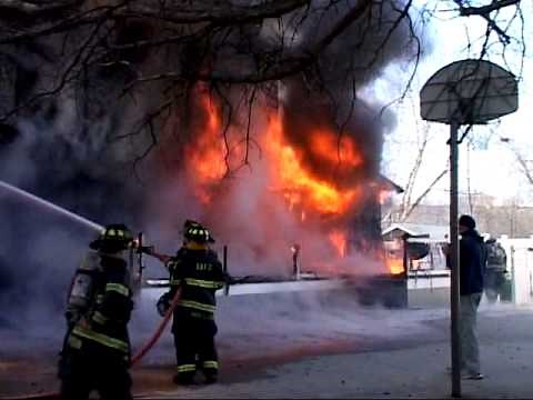 Saddle Brook NJ Fire Dept Fully Involved House Fire 205 Adriana St (Full Video) April 25th 2011