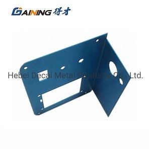 [Hot Item] Sheet Metal Stamping Punching Blue Powder Coating Bracket