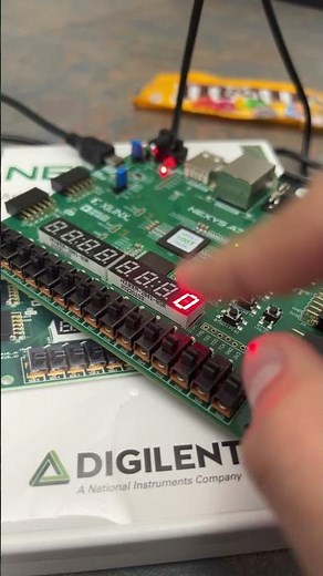 seven segment display with FPGA