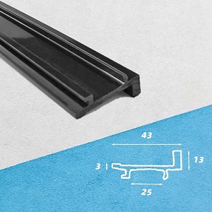 [Hot Item] The Specifications Are Complete Transmission Conveying K-Type Guide Trough Guide Rail Plastic Wear Strips Friction Strips