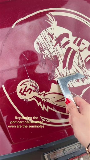 Repainting the Golf Cart: Seminoles Spirit