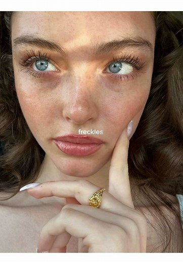 Freckles Aesthetic Inspiration for Girls