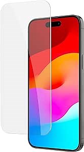 FLOLAB NanoArmour ONETIME Case Friendly for iPhone 15 Pro Max Screen Protector Ultra Clear Military-Grade Tempered Glass - Reinforced Edge, Durable, Smooth, Easy to Install, Guaranteed. (Dust Free)